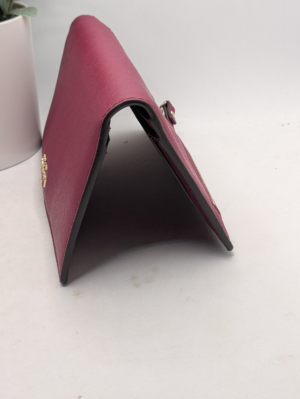 kate spade New York Magenta Saffiano Leather Continental Wallet - Picture 3 of 6